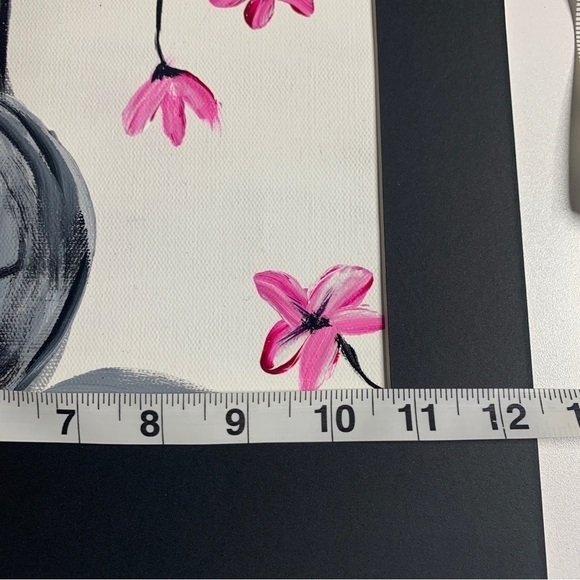 Original Artwork Acrylic on Canvas Sheet Impressionism Simple Design 12 x 16 - Picture 11 of 12